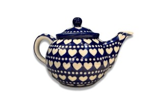 264 Bunzlau Theepot 0,9L 375EX Blue Valentine 264 Bunzlau Theepot 0,9L